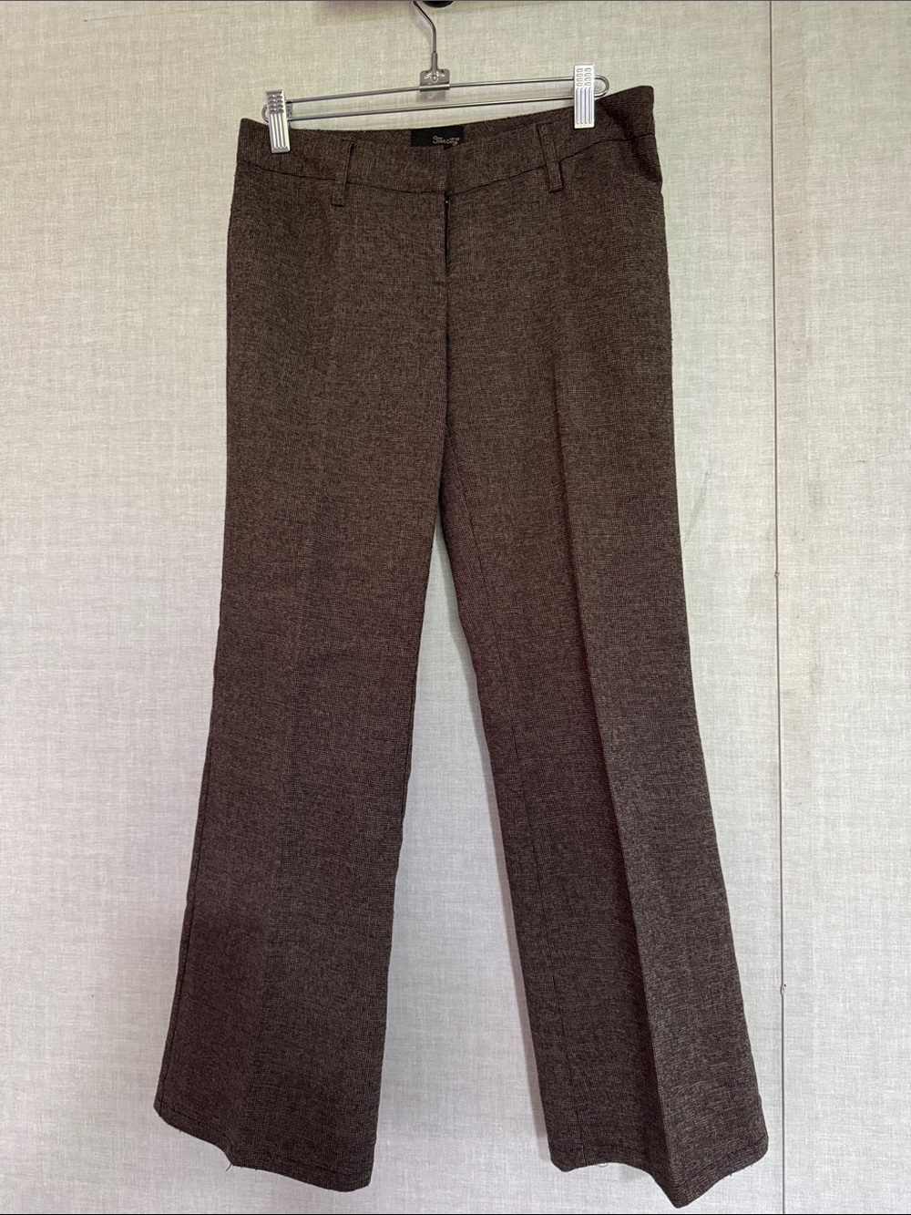 Star City Brown Textured Dress Pants